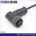 Conector militar MIL-C-5015 Conector moldeado Conector de sensor de 2 pines MS3106A10SL-4